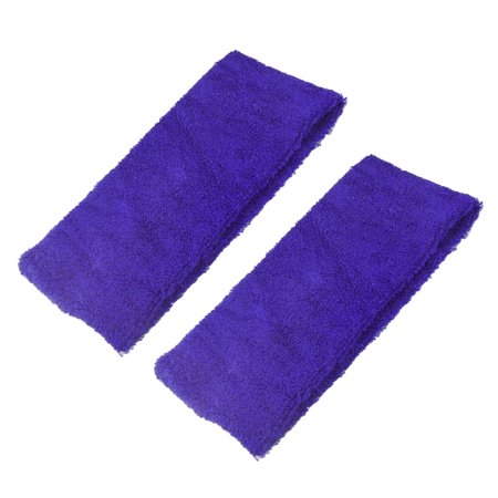 Soft Fixed Head Unique Bargains 2Pcs Soft Terrycloth Tennis Yoga Sports Sweat Headband Hair Fixed Belt ()