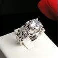 thumbnail image 2 of Alisha 3 Ring Wedding Ring Set for Women Engagement Matching Band Ginger Lyne Collection, 2 of 5