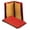 Red, variant on UNV10318 2 Dividers 6 Fasteners Letter Size Deluxe Six-Section Pressboard End Tab Classification Folders - Cobalt Blue (10/Box)