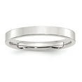 thumbnail image 3 of 925 Sterling Silver 3mm Comfort Fit Flat Band Ring Size 7.5, 3 of 6