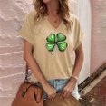 thumbnail image 2 of Tops Cortos para las Mujeres San Pablo's Día Impreso Cuello en V Envuelto Casual Top, Ligero para Todas las Estaciones Hogar Y Uso Diario, 2 of 8