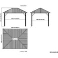 thumbnail image 6 of Sojag Genova 10 x 12 x 9 ft Dark Brown Gazebo, 6 of 10