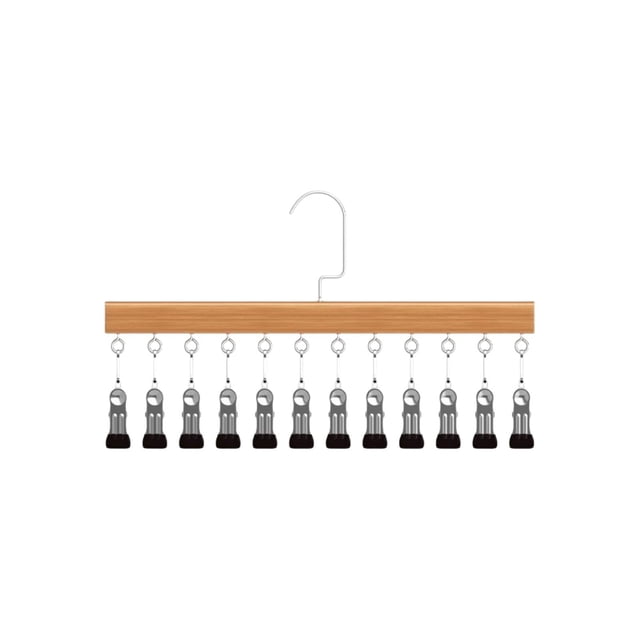 Fridja Spring Home Decor Clothesline Clip Sock Clip Clothes Rack Drying Rack Stainless Steel Clip Sock Rack Cap Clip