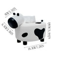 thumbnail image 3 of Mavericks Cow Tissue Box with Toothpick Holder, ABS Fiber Desktop Paper Towel Dispenser for Bathroom, Kitchen, Living Room Decor, Removable Lid, Cute Animal Style, 3 of 4