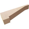 thumbnail image 6 of 2"W x 12"D x 4"H Thin Burlington Rough Cedar Woodgrain TimberThane Corbel, Primed Tan, 6 of 6