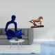 thumbnail image 2 of Figura de pensador abstracto,Estatua de pensador abstracto,decoración para el hogar,Figura de caballo,Escultura de figura de caballo en miniatura coleccionable,Estatua de animal de adorno de, 2 of 8