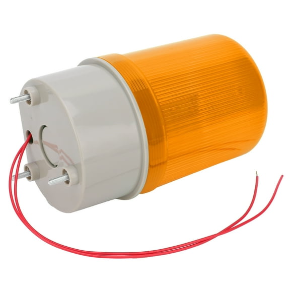 Pole Mount Beacon Warning Light, Dustproof And Waterproof Warning Effect Industrial LED Rotating Strobe Beacon Warning Lights For Densely Populated Places Yellow