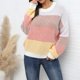 thumbnail image 2 of Gibobby Suéteres para mujer, Suéter de algodón con cuello redondo para mujer(Blanco,CH), 2 of 5
