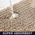 thumbnail image 4 of shiyou-Bathroom Rug Non Slip Bath Mat (24x17 Inch Beige) Water Absorbent Super Soft Shaggy Chenille Machine Washable Dry Extra Thick Perfect Absorbant Best Small Plush Carpet for Shower Floor, 4 of 4