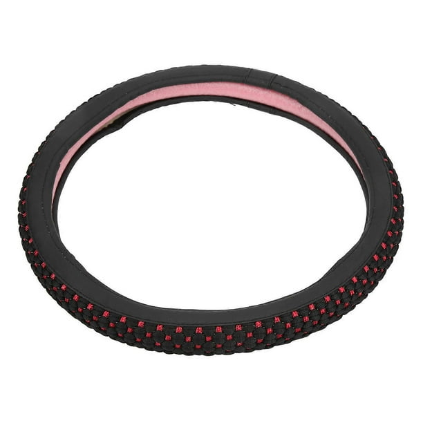 Universal 15 Inch Steering Wheel Cover Anti Slip Steering Wheel Protector Car Interior AccessoryBlack