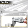 thumbnail image 3 of Unique Bargains Straight 2.25" OD 35" Length DIY Custom Mandrel Exhaust Pipe 2.25 Inch Tube Pipe T304 Stainless Steel, 3 of 8
