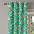 thumbnail image 3 of Ambesonne Cartoon Grommet Curtain, Puffy Clouds Funk Art, 50" x 54", Multicolor, 3 of 6
