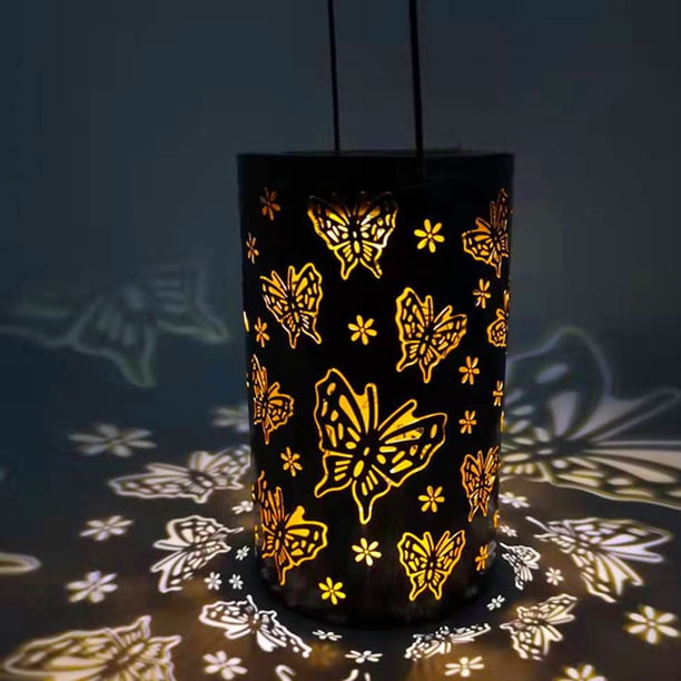 Luz De Tierra Lámpara de exterior de proyección de luna con interruptor automático de luz de tierra solar para jardín