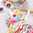 thumbnail image 6 of WAYUTE Child Girl Dress Hawaii Vacation Baby Sundress Girl Clothes Backless Flower Summer Dresses For Girl / Yellow / 2-3 Years, 6 of 7