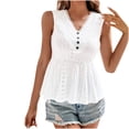 thumbnail image 1 of Birdeem Mode Femmes Manches Courtes Col en V Uni Décontracté Élastique Confortable Blouse Chemises, 1 of 10