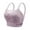 Purple, variant on WREESH Womens Sports Bra Soft Padded Lace Bralettes Tops Wirefree Comfort Yoga Camisole Bras Elastic Support Gym Bras Black