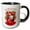 Black/White, variant on 3drose, Sweet Devon Rex Kitty for Cat Moms Christmas Holiday Celebration, 11oz Two-tone Yellow Mug