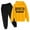 Yellow, variant on Lkhaha Outfit 2 Piece Set For Boys Long Sleeve New York Letter Print Hoodie Sweatshirts And Sweatpants Kid Boys Pant Sets Size 9-10 Years