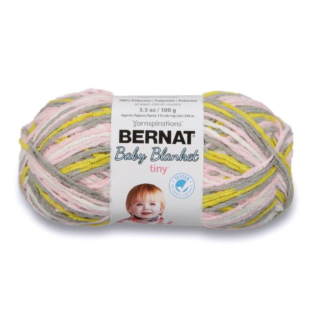 Bernat Baby Blanket Tiny Yarn (100 G/3.5 Oz), Spring Lamb
