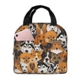 thumbnail image 1 of Easygdp Dogs Different Breeds Bolsa Térmica Premium - Tela Oxford Impermeable, Gran Capacidad, Bolsillo Frontal, Unisex para Trabajo, Escuela, Actividades al Aire Libre y Picnics, 1 of 8
