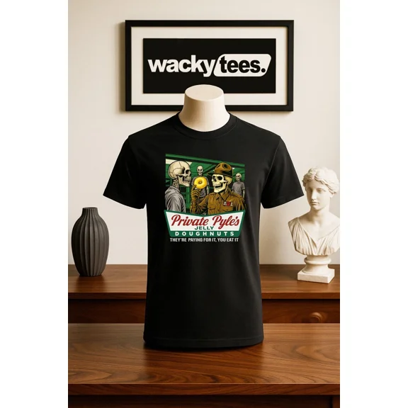 RARE Private Gomer Pyles Jelly Doughnuts Full Metal Jacket 80s Graphic Tee Shirt