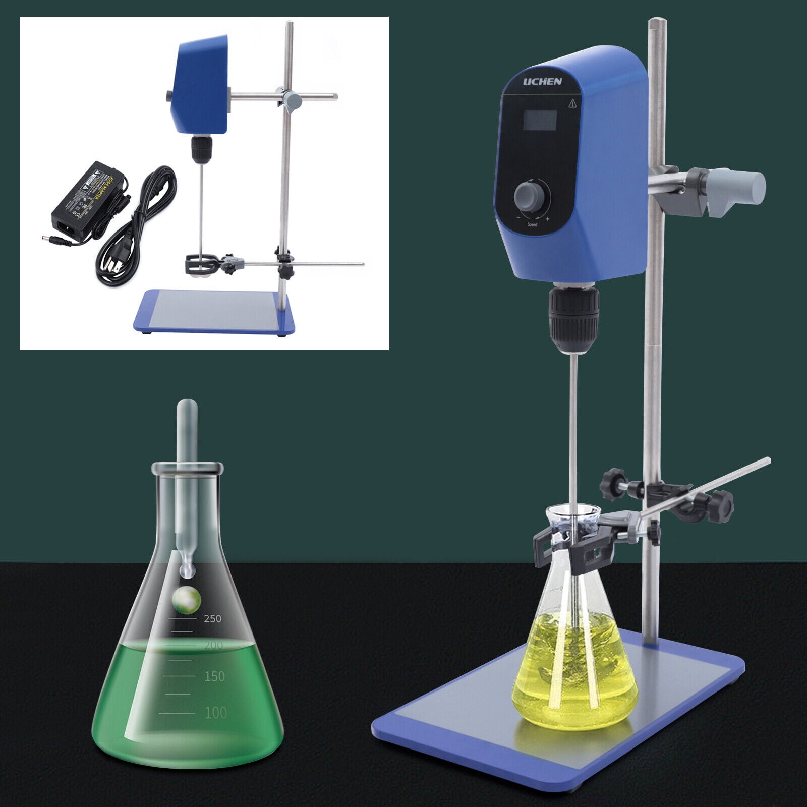 FETCOI Heavy Duty Lab Digital Overhead Stirrer Lab Mixer Overhead