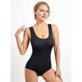 thumbnail image 2 of Tank Top Bodysuit for Women Tummy Control Slim Fit Sleeveless Body Suit Round Neck Black L, 2 of 3