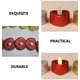 thumbnail image 5 of 24 velas eléctricas románticas sin llama con forma de corazón, 5 of 5