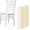 Ivory White, variant on UYWZQ-Daifunli Ivory White 24 Pcs Wedding Bows Aisle Decorations Satin Bows for Chairs Decorative Ribbons Sashes for Pew Back Elegant Ceremony Ribbons for Wedding Background Aisle Decor