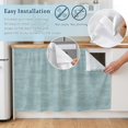 thumbnail image 4 of Vintage Gray Green Oven Skirt Curtain for Kitchen Decor 28"x35", Modern Farmhouse Textured Rustic Self Adhesive Stove Curtains Skirt Cabinet Curtains for Bathroom Laundry Room, 4 of 8