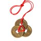 thumbnail image 2 of 15 monedas chinas de la fortuna, monedas Feng Shui, monedas tradicionales con hilo rojo, moneda de la fortuna de la buena suerte, monedas i-ching para la riqueza kaili Sencillez, 2 of 4