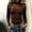 Coffee women high neck bodysuit a1, variant on Women High Neck Bodysuit Long Sleeve Slim Fit Solid Casual Fashion Tops for Holiday Party Going Out Workout Basic Tee Shirt, Coffee XL