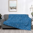 thumbnail image 2 of Disketp Blue Star Print Flannel Blankets - Thick and Warm Blanket for Winter, Soft Fuzzy Plush King Blanket for All Seasons40"x30", 2 of 6