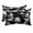 Black, White, Gray, variant on Tropical Plants Outdoor Pillows for Chaise Lounge Chair Waterproof Lumbar Pillows with Insert&Adjustable Elastic Strap Beach Headrest Pillow Blue Palm Trees Botanical Summer Gray Pool Pillow 11"x16"