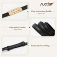 thumbnail image 5 of SUOSDEY Skinny Women Belt Thin Women Belt Ladies Dresses Belt with Alloy Turn Lock, 5 of 7