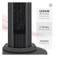thumbnail image 2 of Ventilador Calentador de Torre, 2 en 1, con Temporizador y Control remoto Esquimal (Negro, 111 cm), 2 of 6