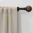 thumbnail image 4 of Mainstays 3/4" Mixed Material Ball Single Curtain Rod 30-84 in, Matte Black Finish, 4 of 6