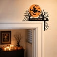 thumbnail image 5 of Halloween Door Decor Flying Witch Halloween Decor 10 Inch Spooky Halloween Decor with Black Cat Pumpkins for Front Porch Home Office Outdoor Halloween Decorations, 1 Pack, 5 of 5