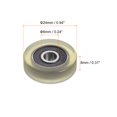 thumbnail image 2 of Unique Bargains Roulement à Rouleau à Poulie en PU 6x26x8 mm, Roue de Guidage Revêtue de Polyuréthane pour Usage Industriel, Vert, 2 of 5