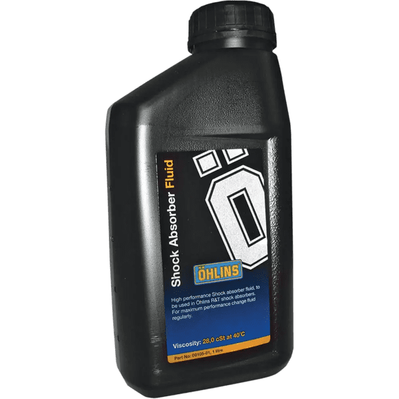 OHLINS Shock Oil 1L - Part Number 00105-01 for High-Performance Motorcycle Suspension
