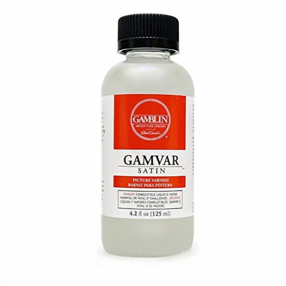 Gamvar Pict Varnish Satin, Clear, 4.2oz