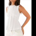 thumbnail image 1 of Blusas Casuales Sin Mangas para Mujer, Blusas de Trabajo Fruncidas, Ajustadas, Camisas de Moda 2025 M, 1 of 7