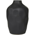 thumbnail image 5 of CosmoLiving by Cosmopolitan 14" Abstract Faceted Black Ceramic Vase, 5 of 11