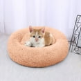 thumbnail image 5 of Matoen Cute Round Calming Dog Bed, Pet Small Plush Dog Donut Bed for Medium Small Breed Dog, Soft, Comfy and Cozy Doggie Bed, Beige, 5 of 6