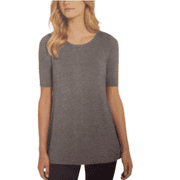 Ellen Tracy Women's Soft Sleeve Shirts (Steel Heather, Large)