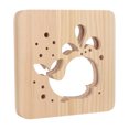 thumbnail image 3 of Wooden D Lamp,Wooden 3D Lamp LED Carving Pattern LED Night Light D Wood Light Proven Performance, 3 of 9