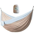 thumbnail image 1 of Vivere Double Nylon Parachute Hammock - Sand and Sky, 1 of 3