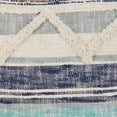 thumbnail image 6 of Ox Bay Eli 14" x 36" Multicolor Shag Striped Cotton Adult Decorative Lumbar Throw Pillow Cover, 6 of 8