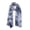 Blue Print, variant on Women's Lightweight Solid Scarf - Chiffon Scarf for Spring & Summer - Breathable Printed Fashion Scarf - Versatile Beach Cover Up - Machine Washable (Gold/Sky Blue/Denim)
