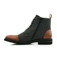 thumbnail image 6 of Polar Fox Brooke MPX806061 Woolen and Synthetic Leather Lace-up Fashion Chukka Boots with Zipper Closure, in Cognac & Wool, Men's Size 10, 6 of 8